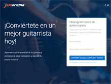 Tablet Screenshot of guitarrajamorama.com